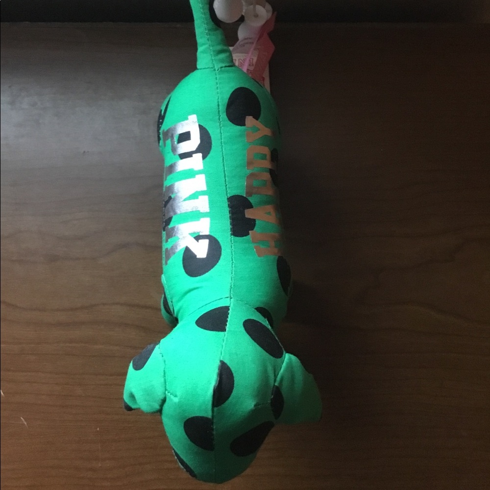 Victoria Secret Green Polk Dot Dog.